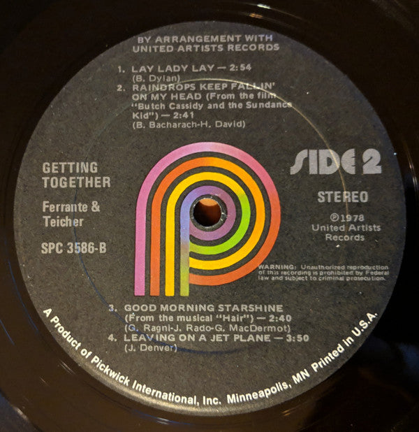 Ferrante & Teicher - Getting Together - LP