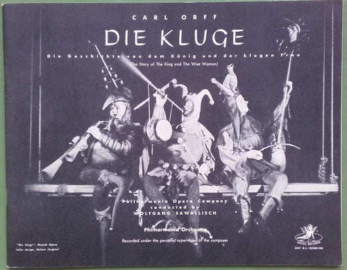 Carl Orff - Die Kluge The Story Of The King And The Wise Woman - LP