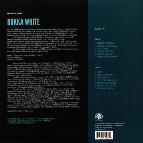 Bukka White - Worried Blues - LP