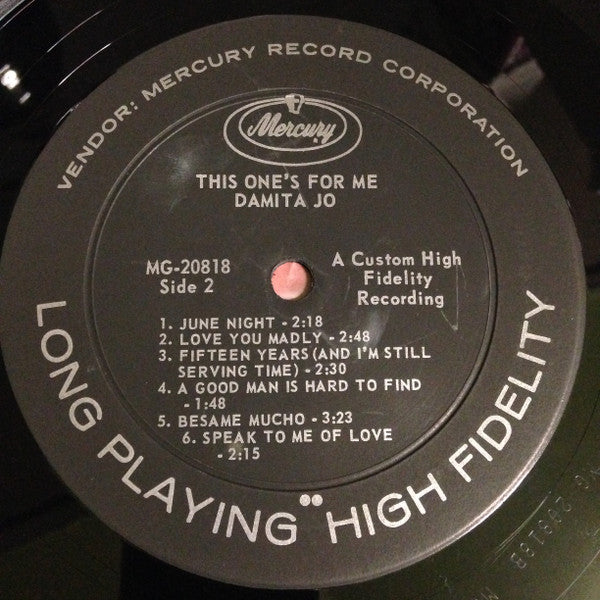 Damita Jo - This One's For Me - LP