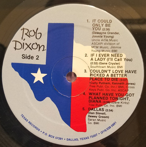 Rob Dixon (2) - Let Me Sing You A Song - LP