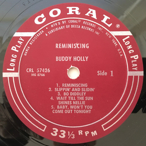 Buddy Holly - Reminiscing - LP
