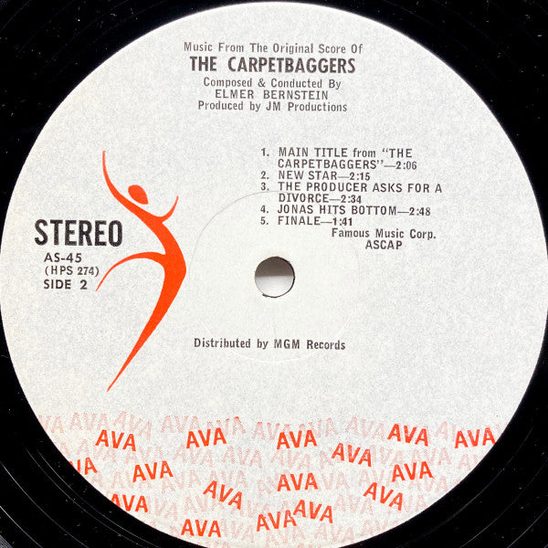 Elmer Bernstein - The Carpetbaggers (Music From The Original Score) - LP
