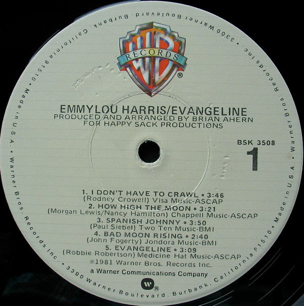 Emmylou Harris - Evangeline - LP