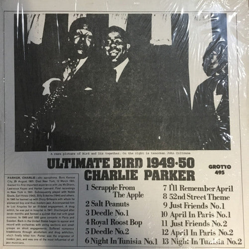 Charlie Parker - Ultimate Bird 1949-50 - LP