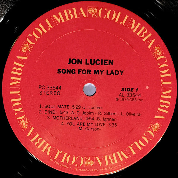 Jon Lucien - Song For My Lady - LP