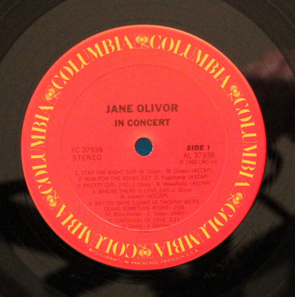Jane Olivor - In Concert - LP