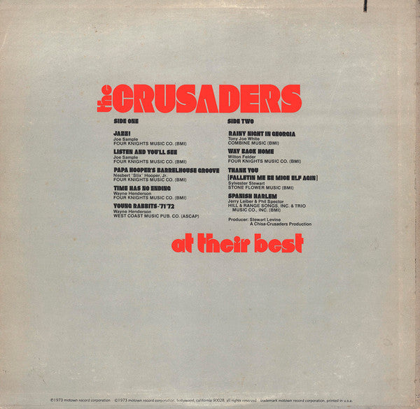 The Crusaders - At Their Best - LP