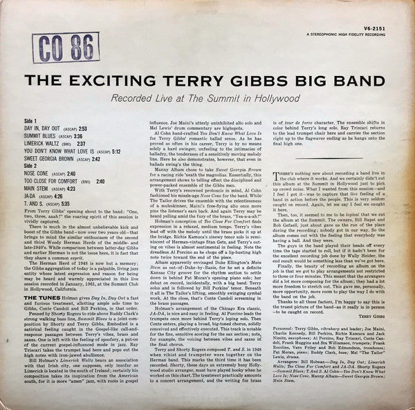 Terry Gibbs Big Band - The Exciting Terry Gibbs Big Band - LP