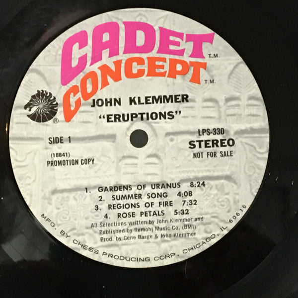 John Klemmer - Eruptions - LP
