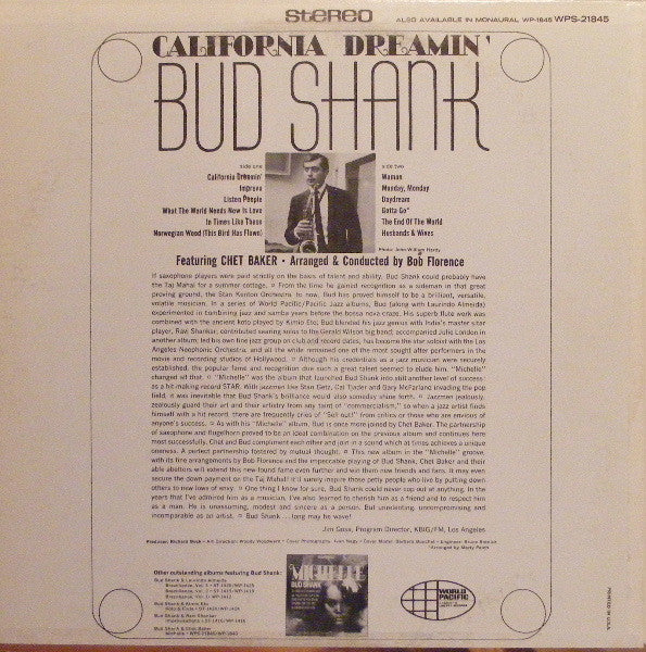 Bud Shank - California Dreamin' - LP