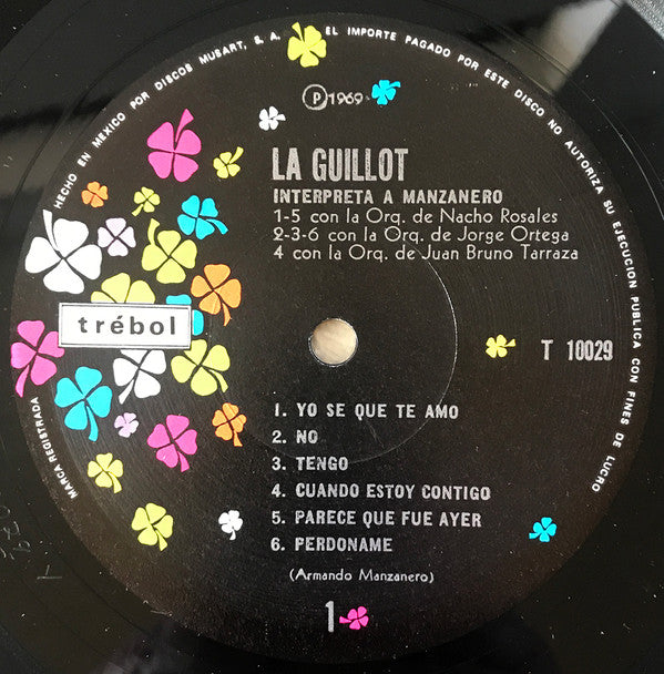 Olga Guillot - Interpreta A Manzanero - LP