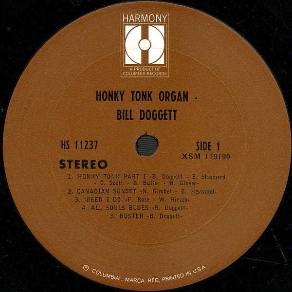 Bill Doggett - Honky Tonk Organ - LP