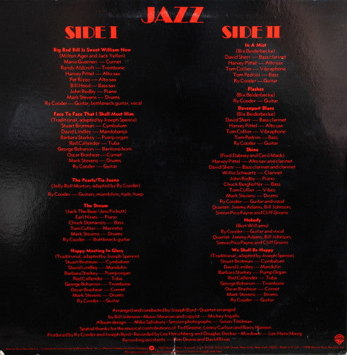 Ry Cooder - Jazz - LP