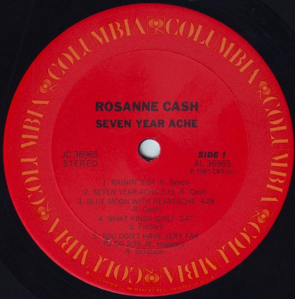 Rosanne Cash - Seven Year Ache - LP