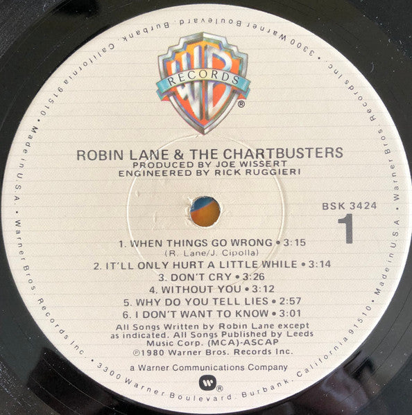 Robin Lane & The Chartbusters - Robin Lane & The Chartbusters - LP