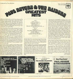 Paul Revere & The Raiders - Paul Revere & The Raiders' Greatest Hits - LP