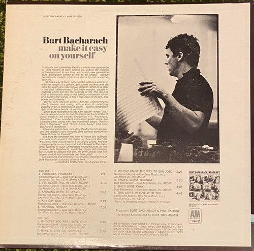 Burt Bacharach - Make It Easy On Yourself - LP