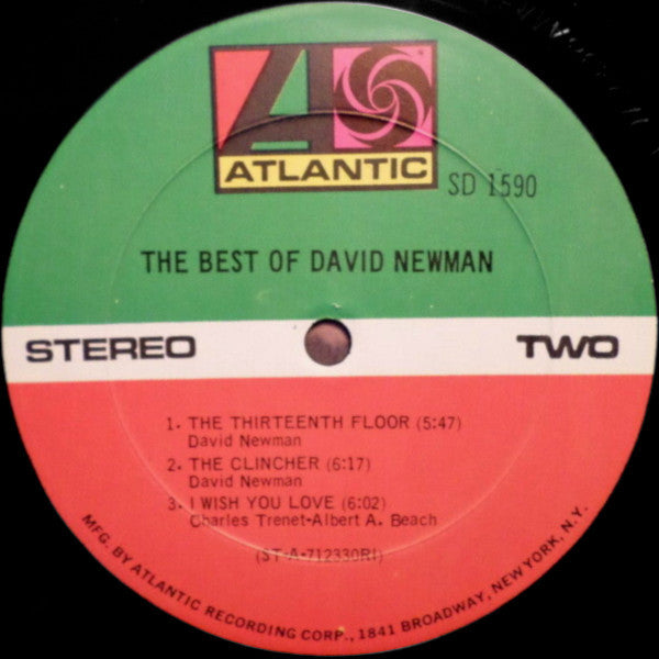 David Newman* - The Best Of David Newman - LP