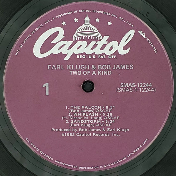 Earl Klugh And Bob James - Two Of A Kind - LP