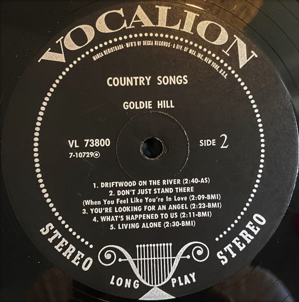 Goldie Hill - Country Songs - LP