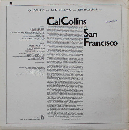 Cal Collins - Cal Collins In San Francisco - LP