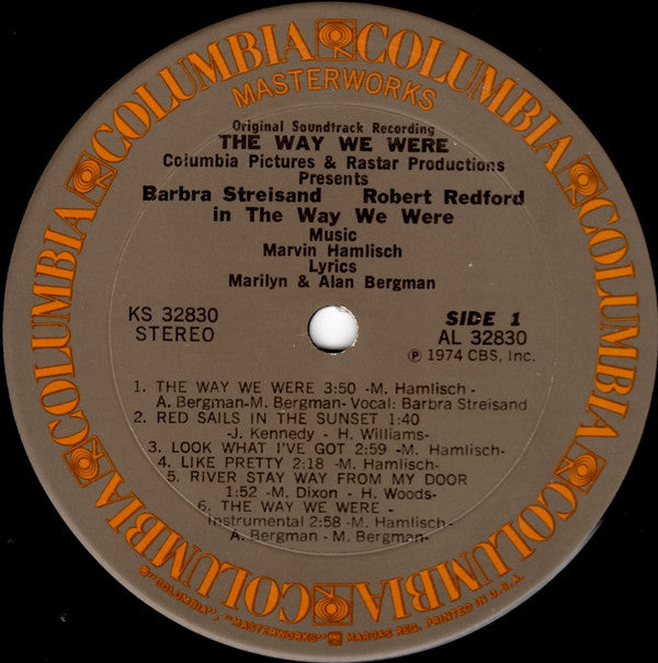 Marvin Hamlisch - The Way We Were (Original Soundtrack Recording) - LP