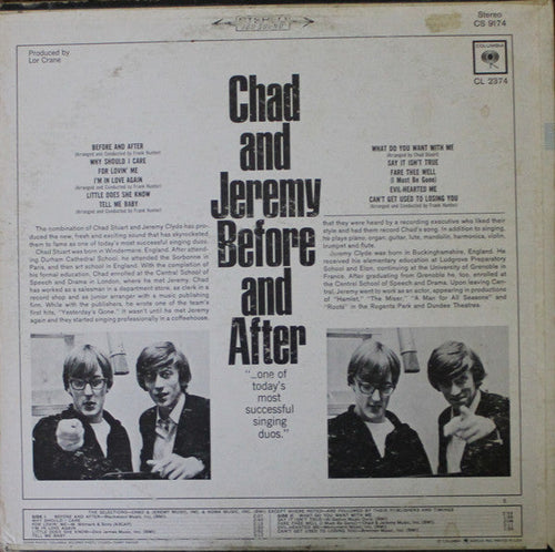 Chad and Jeremy* - Before And After - LP