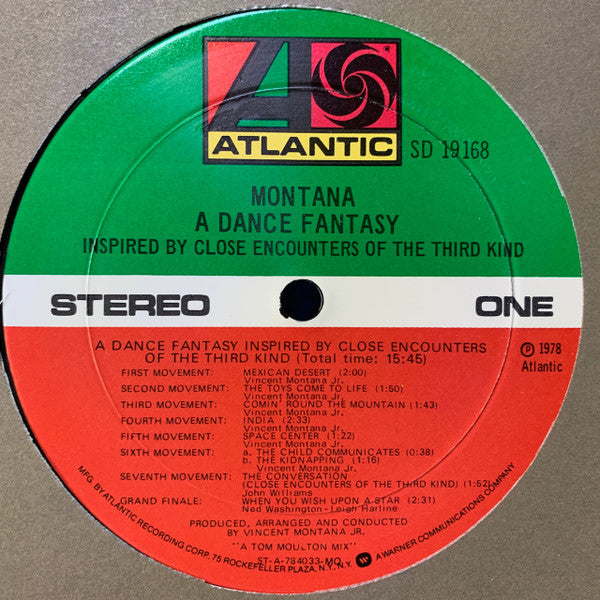Montana - A Dance Fantasy Inspired By Close Encounters Of The Third Kind - LP