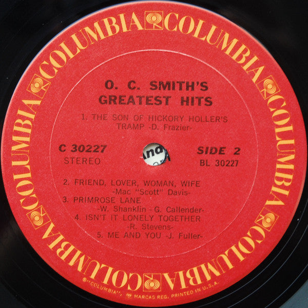 O. C. Smith* - O. C. Smith's Greatest Hits - LP