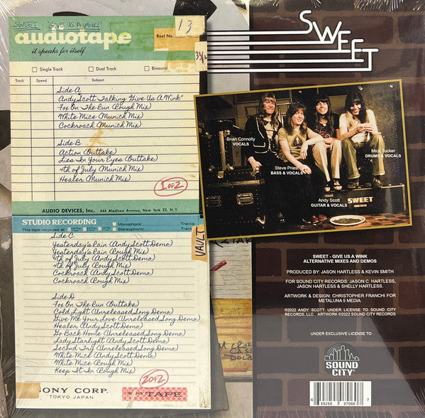 Sweet* - Give Us A Wink (Alternative Mixes And Demos) - LP