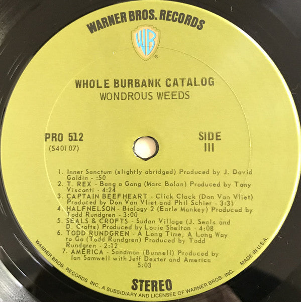 Various - Whole Burbank Catalog - LP