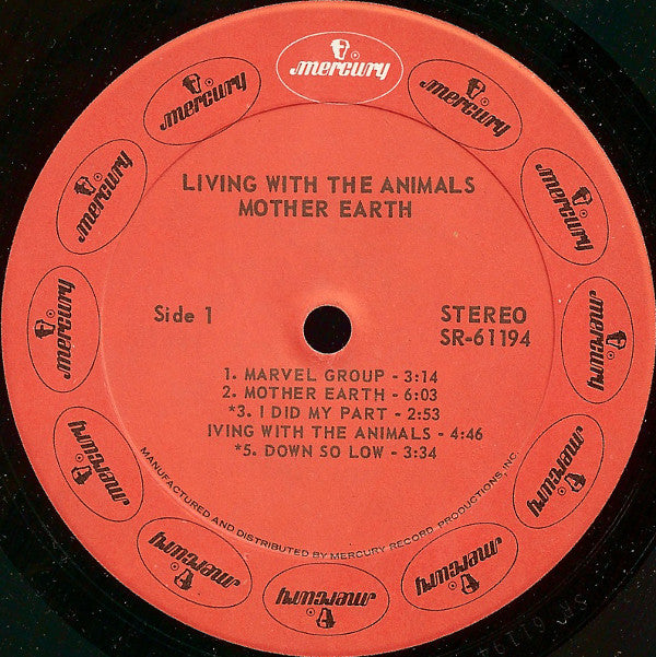 Mother Earth (4) - Living With The Animals - LP
