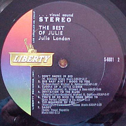 Julie London - The Best Of Julie - LP