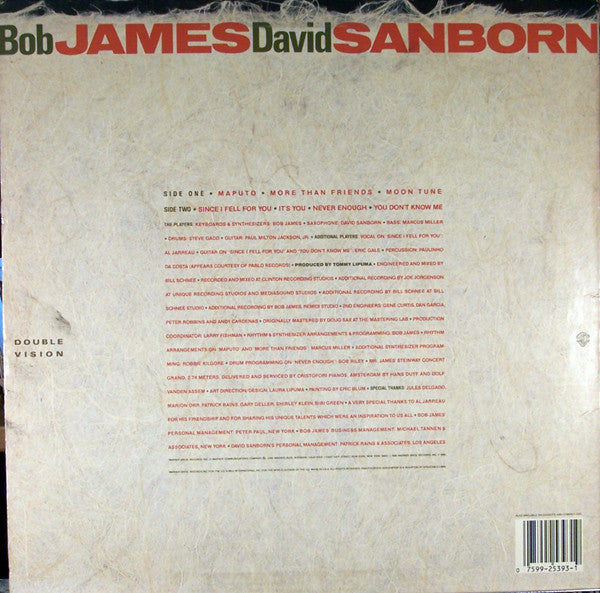 Bob James, David Sanborn - Double Vision