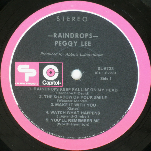 Peggy Lee - Raindrops - LP