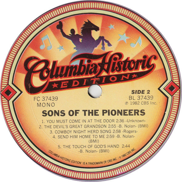 The Sons Of The Pioneers - The Sons Of The Pioneers - LP
