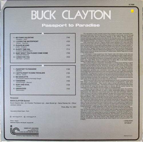 Buck Clayton - Passport To Paradise - LP