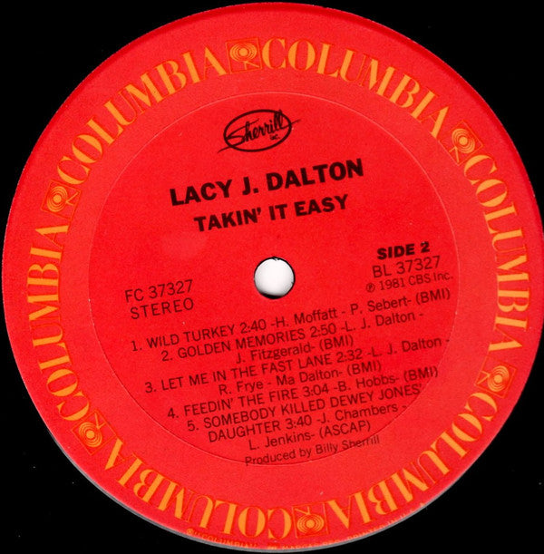 Lacy J. Dalton - Takin' It Easy - LP