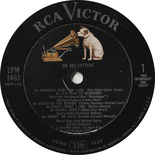 Perry Como - We Get Letters - LP