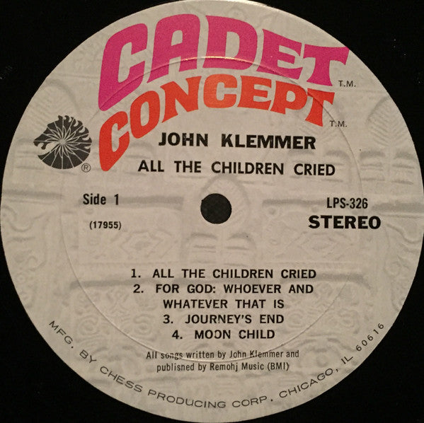 John Klemmer - All The Children Cried - LP