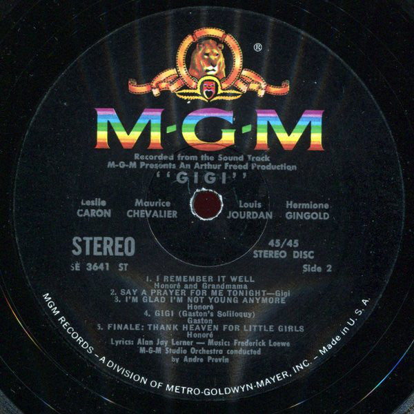Various - "Gigi" - Original Cast Sound Track Album - LP