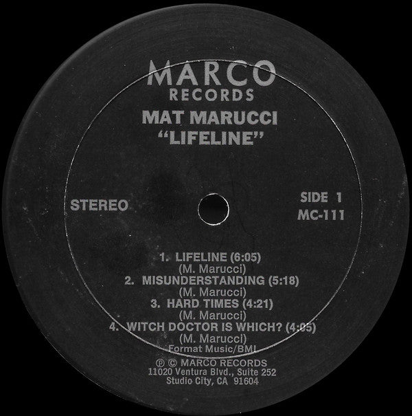 Mat Marucci - Lifeline - LP