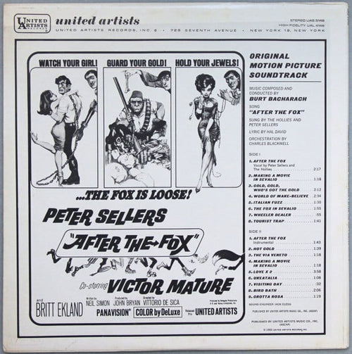 Burt Bacharach - After The Fox (Original Motion Picture Soundtrack) - LP