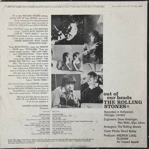 The Rolling Stones - Out Of Our Heads - LP