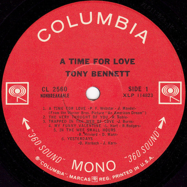 Tony Bennett - A Time For Love - LP