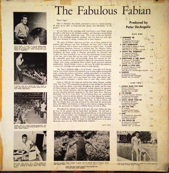 Fabian (6) - The Fabulous Fabian - LP