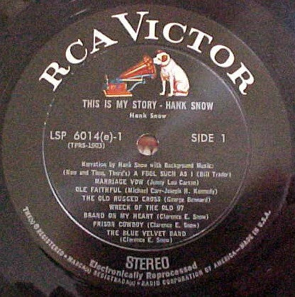 Hank Snow - This Is My Story - LP