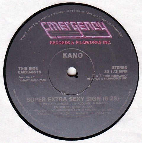 Kano - Now Baby Now / Super Extra Sexy Sign - LP