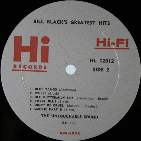 Bill Black's Combo - Bill Black's Greatest Hits - LP